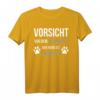 Vorsicht Vor Dem Frauchen Der Hund Ist Harmlos Gassi T-Shirt - Lustiges Geschenk für Hundeliebhaber & Gassi-Gänger zu Weihnachten & Geburtstag