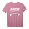 Vorsicht Vor Dem Frauchen Der Hund Ist Harmlos Gassi T-Shirt - Lustiges Geschenk für Hundeliebhaber & Gassi-Gänger zu Weihnachten & Geburtstag