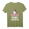Bin da kann losgehen Einhorn Party T-Shirt – Lustiges Spruchshirt für Frauen, Mädchen & Festival-Feiern