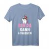 Bin da kann losgehen Einhorn Party T-Shirt – Lustiges Spruchshirt für Frauen, Mädchen & Festival-Feiern