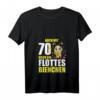 Damen 70 Jahre Flottes Bienchen T-Shirt zum 70. Geburtstag – Lustiges Geschenk & Feieroutfit mit V-Ausschnitt
