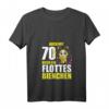 Damen 70 Jahre Flottes Bienchen T-Shirt zum 70. Geburtstag – Lustiges Geschenk & Feieroutfit mit V-Ausschnitt