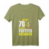 Damen 70 Jahre Flottes Bienchen T-Shirt zum 70. Geburtstag – Lustiges Geschenk & Feieroutfit mit V-Ausschnitt