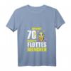 Damen 70 Jahre Flottes Bienchen T-Shirt zum 70. Geburtstag – Lustiges Geschenk & Feieroutfit mit V-Ausschnitt