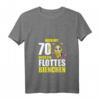Damen 70 Jahre Flottes Bienchen T-Shirt zum 70. Geburtstag – Lustiges Geschenk & Feieroutfit mit V-Ausschnitt