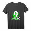 Kinder 9. Geburtstag Fußball T-Shirt - Perfektes Geschenk für Jungen zum Geburtstag & Fußball Party Dekoration