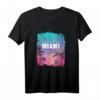 Miami USA Florida T-Shirt – Patriotisches Geschenk für Reisen, Feiertage und Geburtstage für Florida-Liebhaber