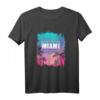 Miami USA Florida T-Shirt – Patriotisches Geschenk für Reisen, Feiertage und Geburtstage für Florida-Liebhaber