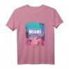 Miami USA Florida T-Shirt – Patriotisches Geschenk für Reisen, Feiertage und Geburtstage für Florida-Liebhaber