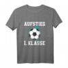 Kinder Aufstieg in die 1. Klasse Fußball T-Shirt – Perfektes Schulanfangsgeschenk für Jungen, Schulbeginn, Kindergartenabschied und Homeschooling