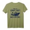 Wenn das Schiff ruft - Kreuzfahrt T-Shirt mit maritimer Grafik und lustigem Spruch, ideales Geschenk für Meer- und Schiffliebhaber