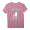 Zum Reiten Geboren Zur Schule Gezwungen Pferde Mädchen T-Shirt - Lustiges Geschenk für Pferdeliebhaberinnen, Reitmädchen & Pferdefans