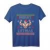 Merry Liftmas Weihnachtsmann Fitness T-Shirt - Lustiges Geschenk für Pumper & Bodybuilder zu Weihnachten