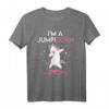 I'm a Jumpicorn Lustiges Jumping Fitness Trampolin Einhorn T-Shirt – Perfekt für Trampolin-Training & als Geschenk für Jumping-Fans