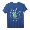 Lustiges Seilspringen Strichmännchen Mädchen Kinder Geschenk T-Shirt – Perfekt für Geburtstag, Schule und Sportaktivitäten