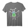 Lustiges Seilspringen Strichmännchen Mädchen Kinder Geschenk T-Shirt – Perfekt für Geburtstag, Schule und Sportaktivitäten