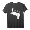 Turmspringen T-Shirt für Wassersportfans - Klassisch geschnitten mit Sprung-Design, perfekt für Schwimmbadbesuche & Wassersportenthusiasten