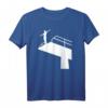 Turmspringen T-Shirt für Wassersportfans - Klassisch geschnitten mit Sprung-Design, perfekt für Schwimmbadbesuche & Wassersportenthusiasten