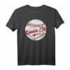 Baseball Kansas City Liebe Blaue Farbe Royal - Retro Vintage Home Plate T-Shirt für Baseball- und Softballfans in Missouri