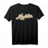 Aladdin Vintage T-Shirt Retro Art Baseball Schrift - Coole Sport- und Touristenbekleidung im Retro-Design