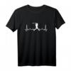 Baseball Herzschlag Herz EKG Baseballer T-Shirt – Perfektes Geschenk für Baseballspieler, Catcher & Fans