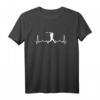 Baseball Herzschlag Herz EKG Baseballer T-Shirt – Perfektes Geschenk für Baseballspieler, Catcher & Fans