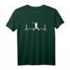 Baseball Herzschlag Herz EKG Baseballer T-Shirt – Perfektes Geschenk für Baseballspieler, Catcher & Fans