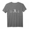 Baseball Herzschlag Herz EKG Baseballer T-Shirt – Perfektes Geschenk für Baseballspieler, Catcher & Fans
