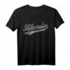 Milwaukee Wisconsin Script Baseball Sport Trikot Flagge T-Shirt – Support your City & Teams im Used-Look
