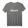 Baron T-Shirt Retro Art Baseball Schriftart Vintage Tank Top – Cooles Souvenir für Touristen, Sportteams & Retro-Liebhaber
