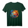 Buntes Basketball Ball im Retro/Vintage Look - Dunking Herzschlag T-Shirt für Basketballfans, Spieler & Kinder als Geschenkidee