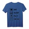 EAT SLEEP PLAY REPEAT Basketball T-Shirt – Lustiges Geschenk für Basketballspieler und -fans zu Weihnachten oder Geburtstag