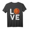 Basketball T-Shirt mit LOVE Design - Lustiges Team- und Fan-Outfit für Basketballspieler und Liebhaber