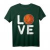Basketball T-Shirt mit LOVE Design - Lustiges Team- und Fan-Outfit für Basketballspieler und Liebhaber