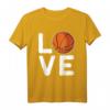 Basketball T-Shirt mit LOVE Design - Lustiges Team- und Fan-Outfit für Basketballspieler und Liebhaber