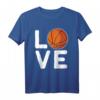 Basketball T-Shirt mit LOVE Design - Lustiges Team- und Fan-Outfit für Basketballspieler und Liebhaber