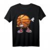 Dabbing Basketball T-Shirt lustig Ball Dab Tanz Geschenk für Kinder, Jungen & Mädchen – Perfektes Überraschungsgeschenk für Basketballfans