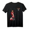 Lustiges Weihnachtsmann Basketball Wurf Geschenk T-Shirt – Originelles Weihnachtsgeschenk für Basketballfans, Trainer und Freunde