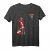 Lustiges Weihnachtsmann Basketball Wurf Geschenk T-Shirt – Originelles Weihnachtsgeschenk für Basketballfans, Trainer und Freunde
