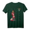 Lustiges Weihnachtsmann Basketball Wurf Geschenk T-Shirt – Originelles Weihnachtsgeschenk für Basketballfans, Trainer und Freunde