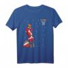 Lustiges Weihnachtsmann Basketball Wurf Geschenk T-Shirt – Originelles Weihnachtsgeschenk für Basketballfans, Trainer und Freunde