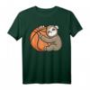 Mädchen Basketball Faultier Tierliebe T-Shirt – Klassisch geschnitten, mit Tiermotiv, ideal für Sport und Tierliebhaberinnen