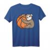 Mädchen Basketball Faultier Tierliebe T-Shirt – Klassisch geschnitten, mit Tiermotiv, ideal für Sport und Tierliebhaberinnen