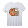 Mädchen Basketball Faultier Tierliebe T-Shirt – Klassisch geschnitten, mit Tiermotiv, ideal für Sport und Tierliebhaberinnen