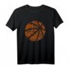 Basketball Wortwolke T-Shirt – Stylisches Fan- und Spielershirt für Basketballliebhaber und Hobbyspieler