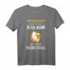 Basketball Papa Opa Großvater Spruch T-Shirt – Lustiges Geschenk für Basketballfans, Papa & Opa zum Geburtstag & Vatertag
