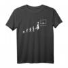 Evolution Basketball Korbball Basketballspieler T-Shirt – Lustiges Geschenk für Basketballfans, Teams und Vereine