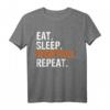 Eat Sleep Basketball Repeat Geschenk T-Shirt - Perfekt für Fans, Spieler und Coaches, ideal für Geburtstag, Weihnachten & Thanksgiving