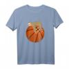 Lustiges Faultier auf Basketball T-Shirt – Perfekt als Geburtstags- oder Weihnachtsgeschenk für Basketballfans und Teamspieler