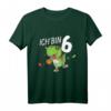 Kinder Dino Geburtstag T-Shirt – Ich bin 6 Jahre Dinosaurier mit Basketball, perfekt für den Geburtstag oder Weihnachten